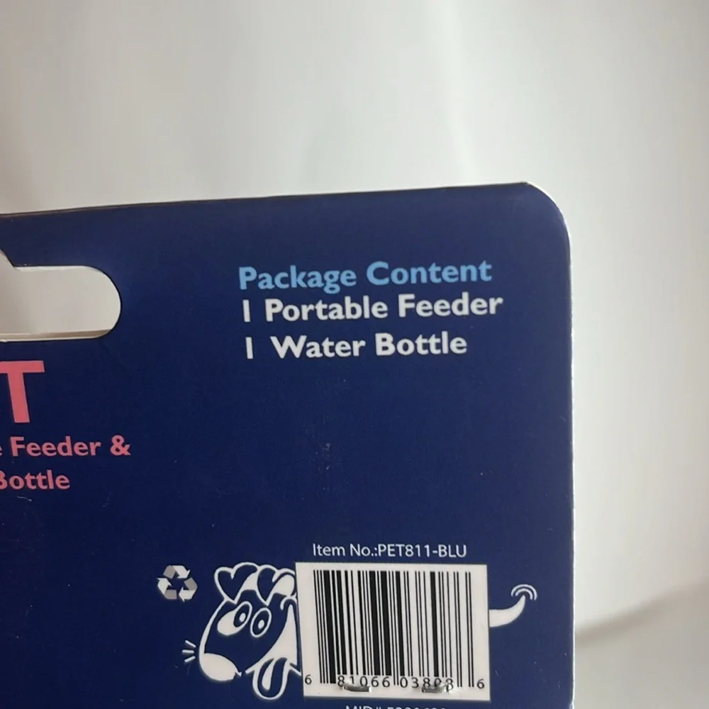 Vivitar Pet Portable Feeder & Water Bottle NWT